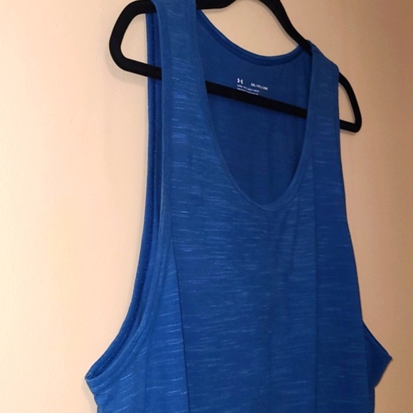 Under Armour Heat Gear, Men's Tank, XXL loose, Blue - Picture 6 of 12